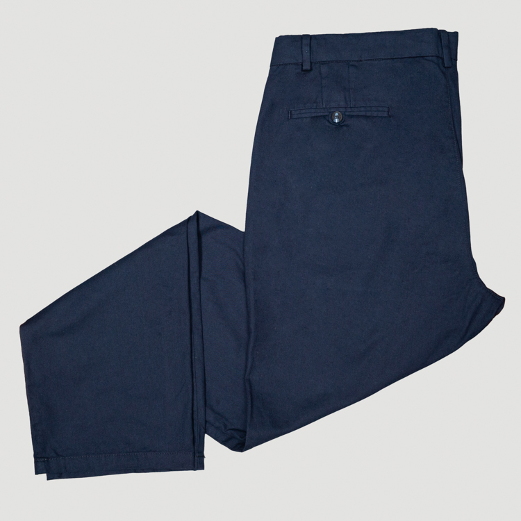 pantalon azul marino estuctura plana marca bcasual slim 153029 AZUL MA 1